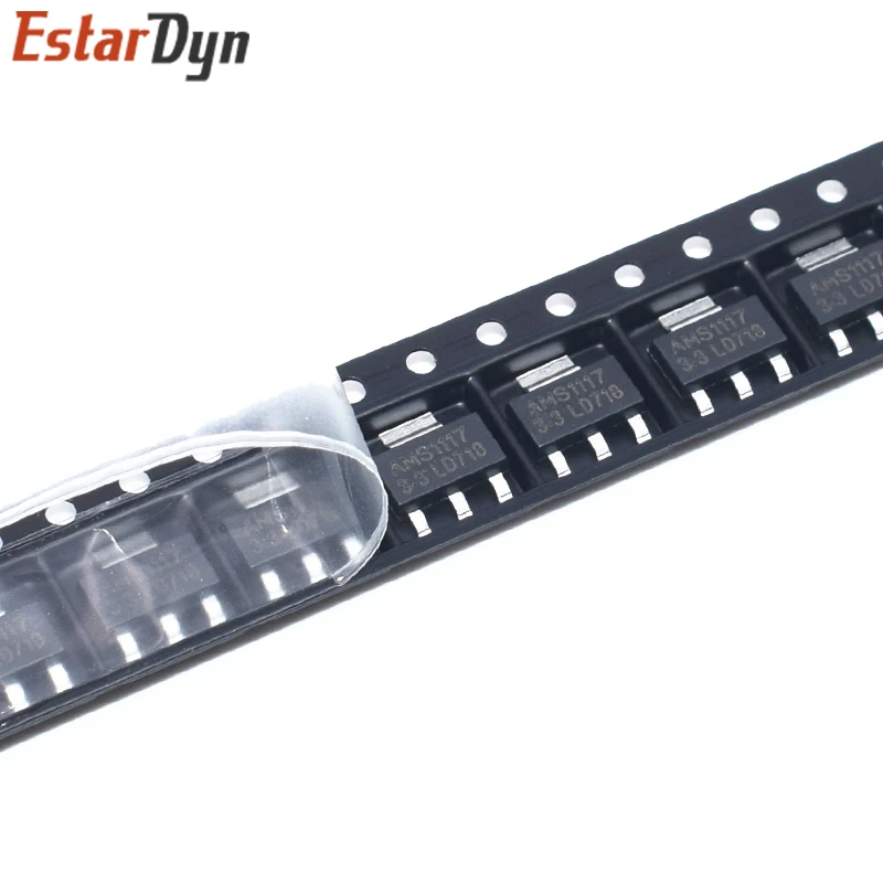 

100Pcs Original AMS1117-3.3 AMS1117-3.3V AMS1117 LM1117 1117 Voltage Regulator We only provide good quality