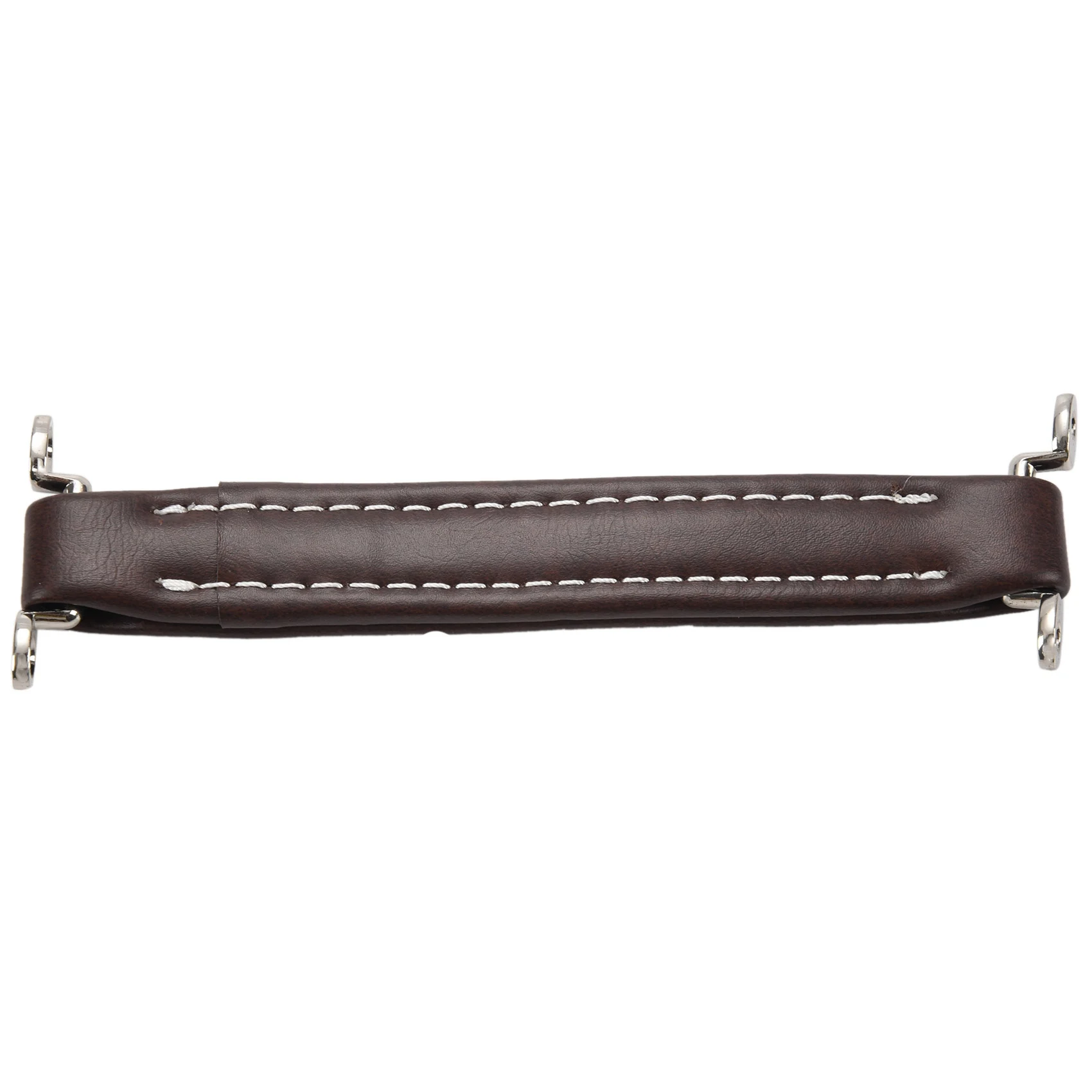 

Коричневая винтажная стильная ручка из искусственной кожи