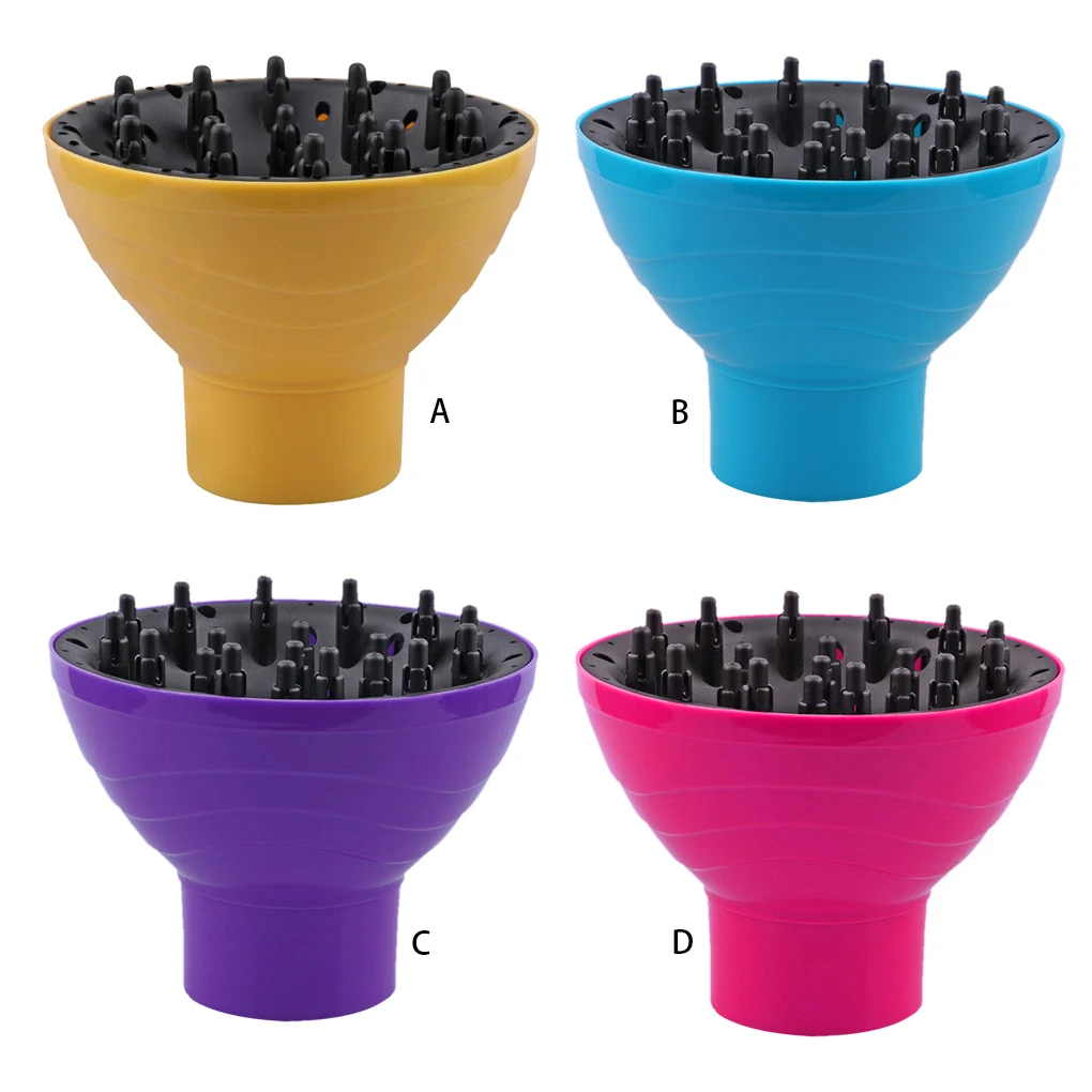 

Силиконовый рассеиватель для волос, Универсальный складной диффузор для волос, дисковый рассеиватель, инструмент для укладки волос в салон...