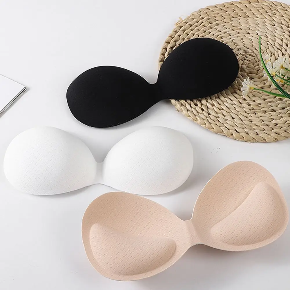 

Thicken Sponge Bra Pads Push Up Breast Removable Bra Inserts Padding For Swimsuit Bikini Invisible Intimates Accessories