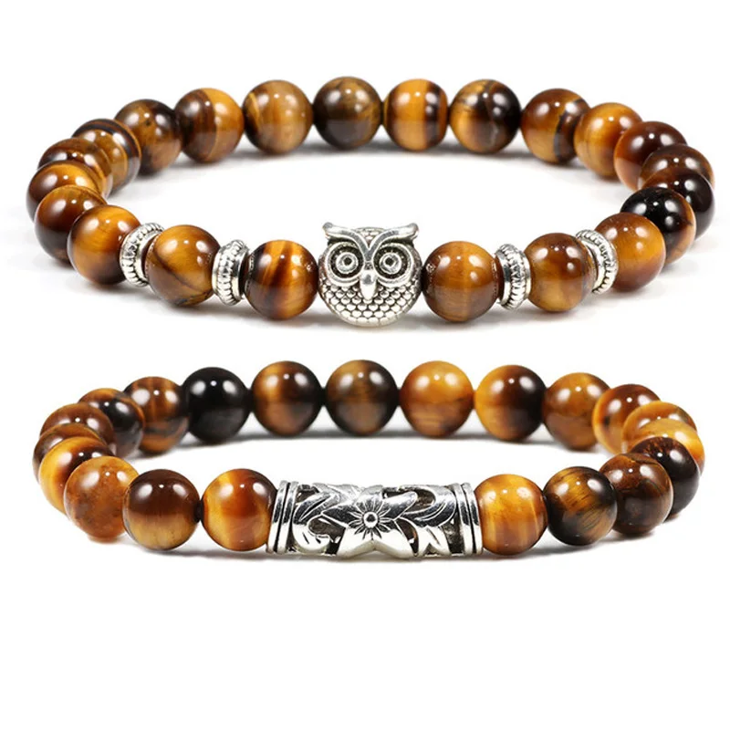 Бусины из натурального камня женский и мужской браслет искусственного малахита