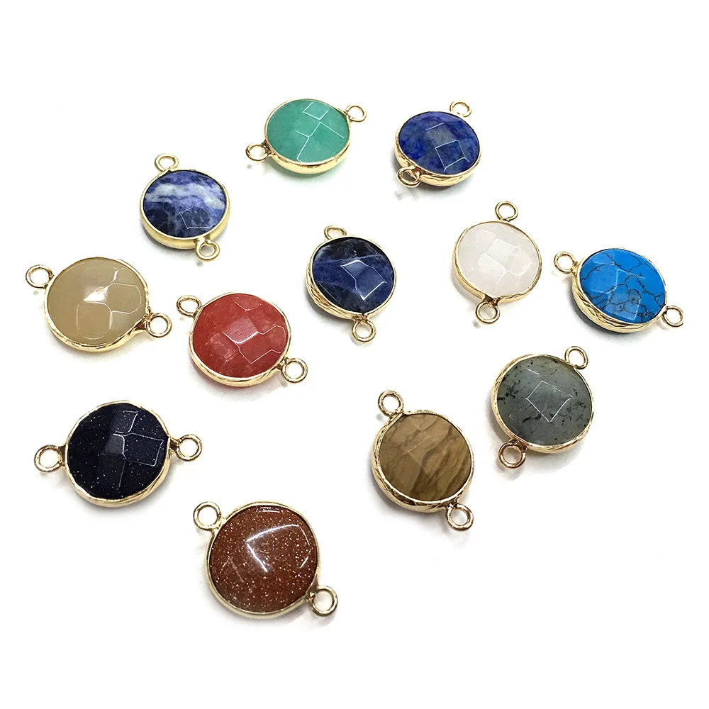 

Соединитель из натурального камня для ожерелья браслета, 14 мм