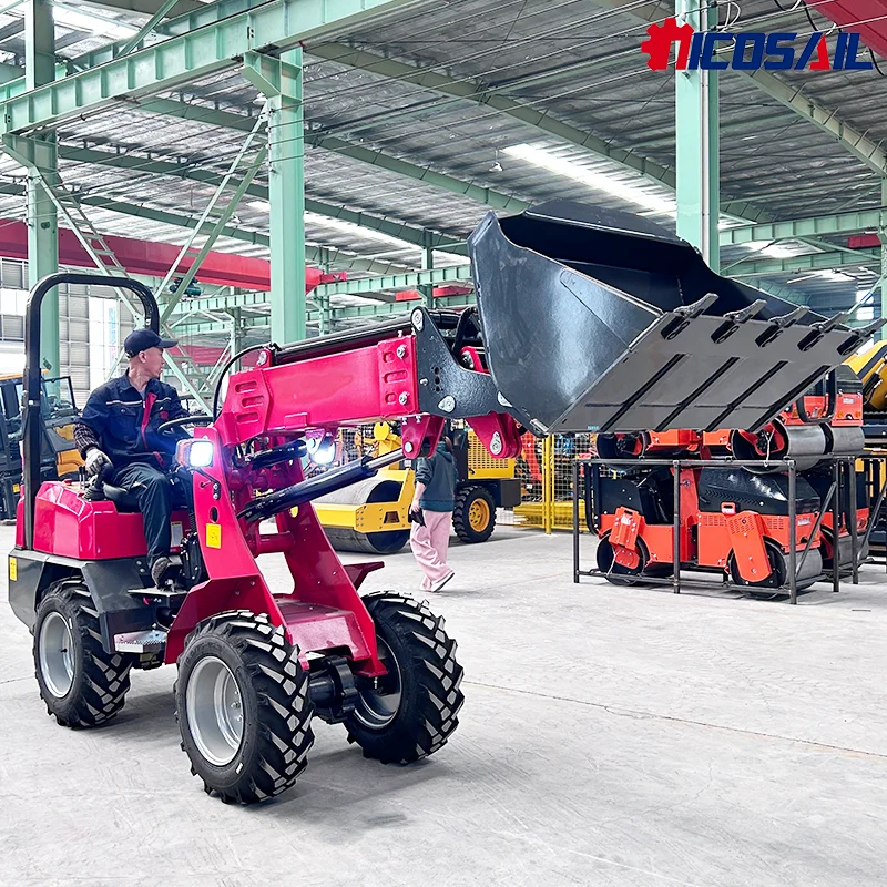 Фото Бесплатная доставка EPA CE 2,5 тонны 4WD Boom мини-колесный погрузчик компактный маленький телескопический колесный дизельный фронтальный погрузчик цена на продажу №5