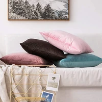 inyahome velvet throw pillow covers super soft and decorative cozy cushion case for sofa bedroom car farmhouse cushion decor
