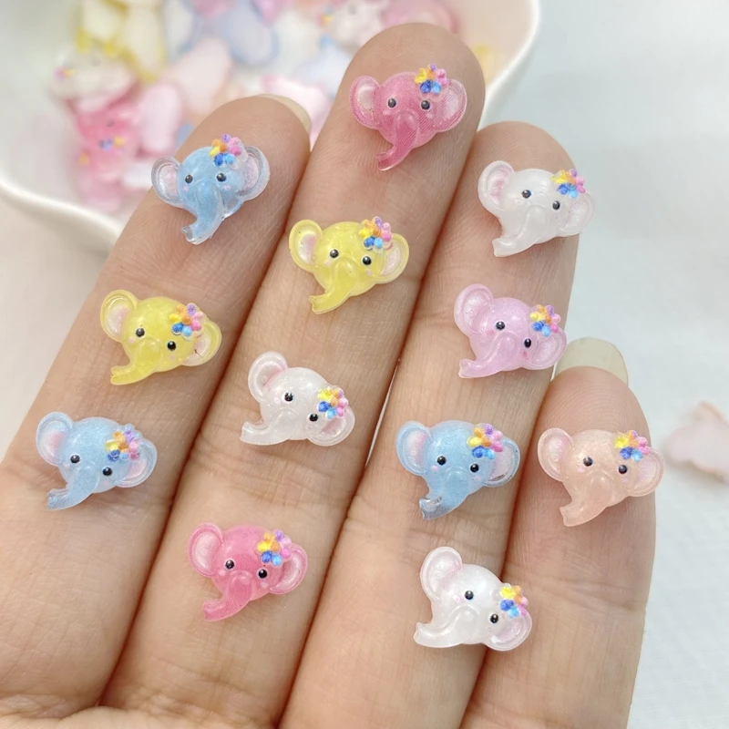 

Смешанные подвески из резины в виде головы слона TSXJY 50 шт.