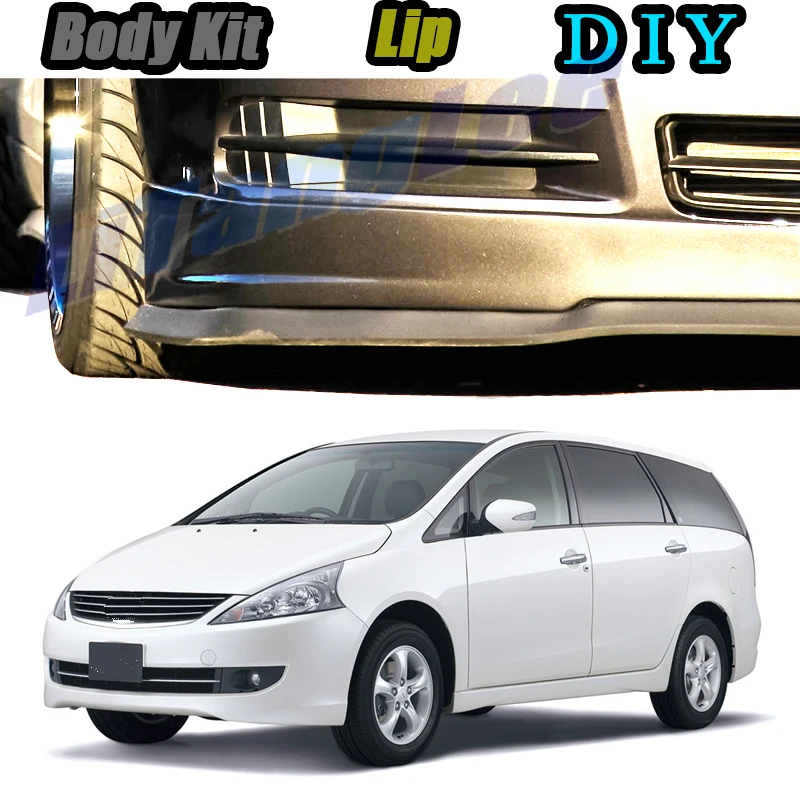 

Car Bumper Lip Front Spoiler Skirt Deflector For Mitsubishi Grandis / Space Wago 2003~2011 Car Modified Body Kit VIP Hella Flush