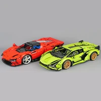 new technical ferraried model daytona sp3 supercar fit 42143 42115 building block toys for boys girls birthday gift