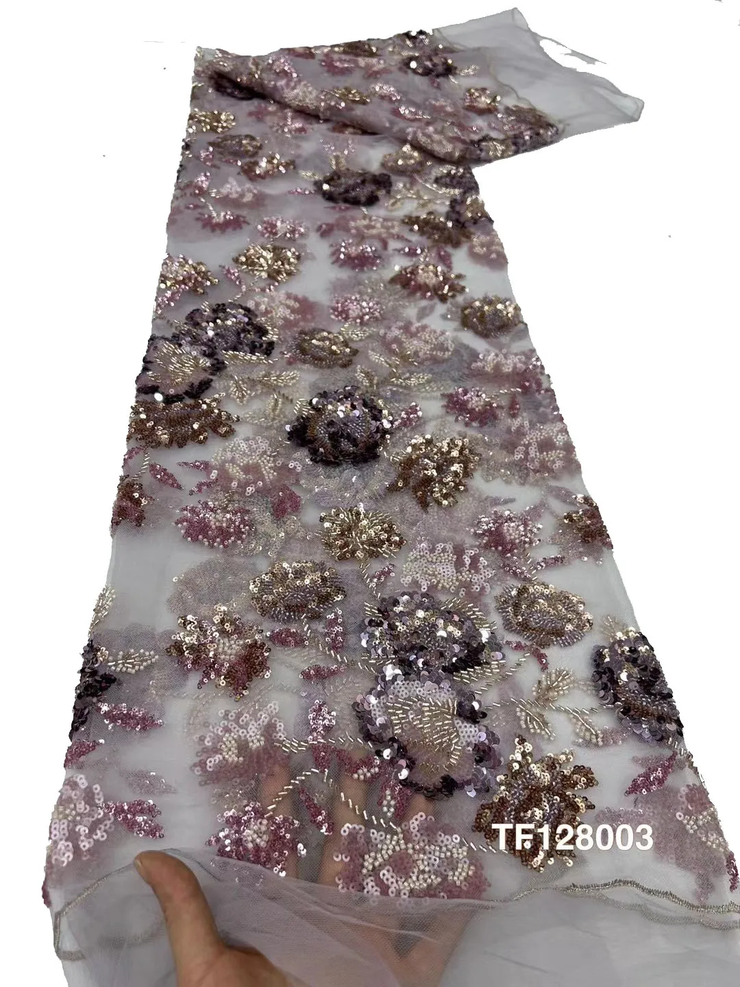 Новейшая африканская кружевная ткань с блестками 2024 Высококачественная вышивка