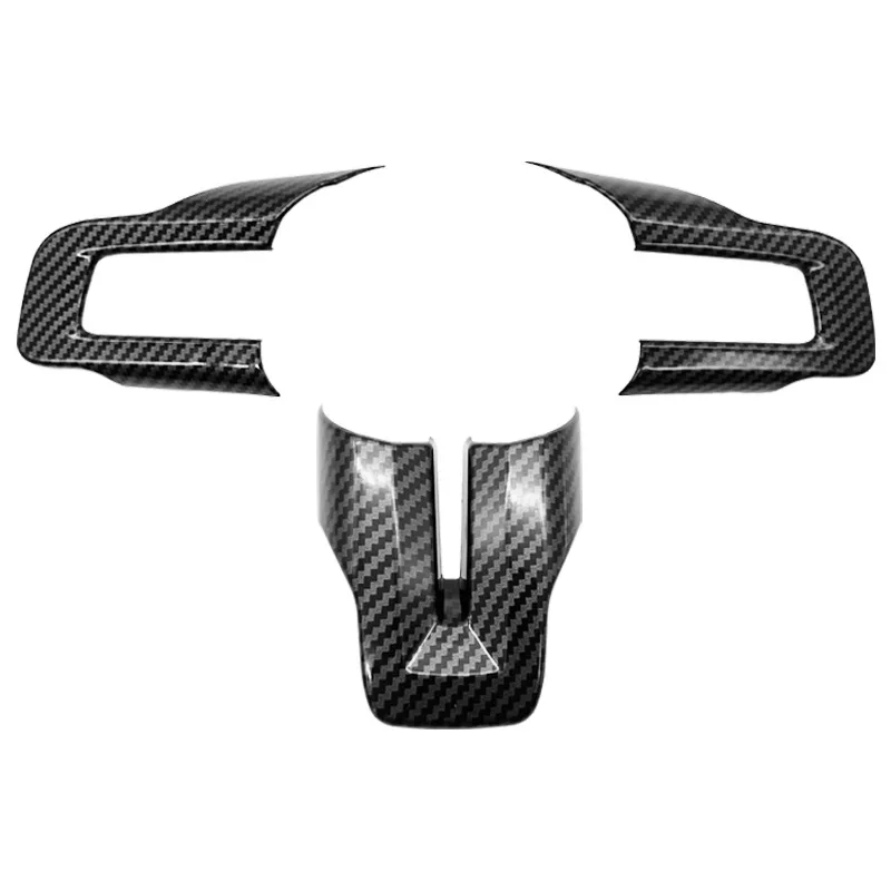 

Наклейка на панель рулевого колеса в стиле углеродного волокна для Ford Mustang 2015-2023, аксессуары для салона автомобиля
