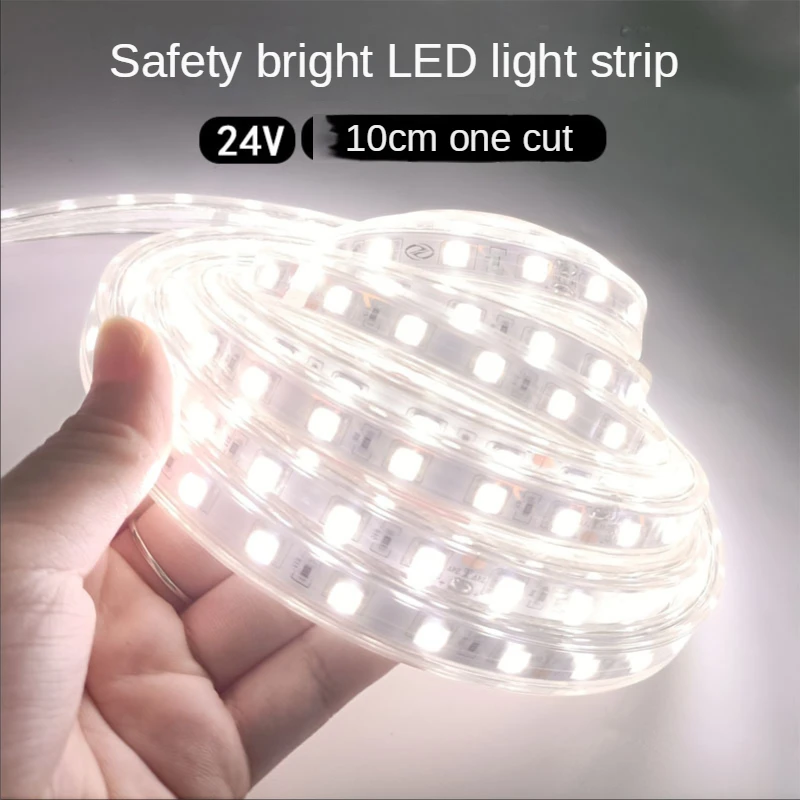 

5M / Roll Led Strip Luminous Flux More Higher 5050 SMD LED Strip Light 60LEDs/M 12V 24V Lamp String Decor White Warm Light