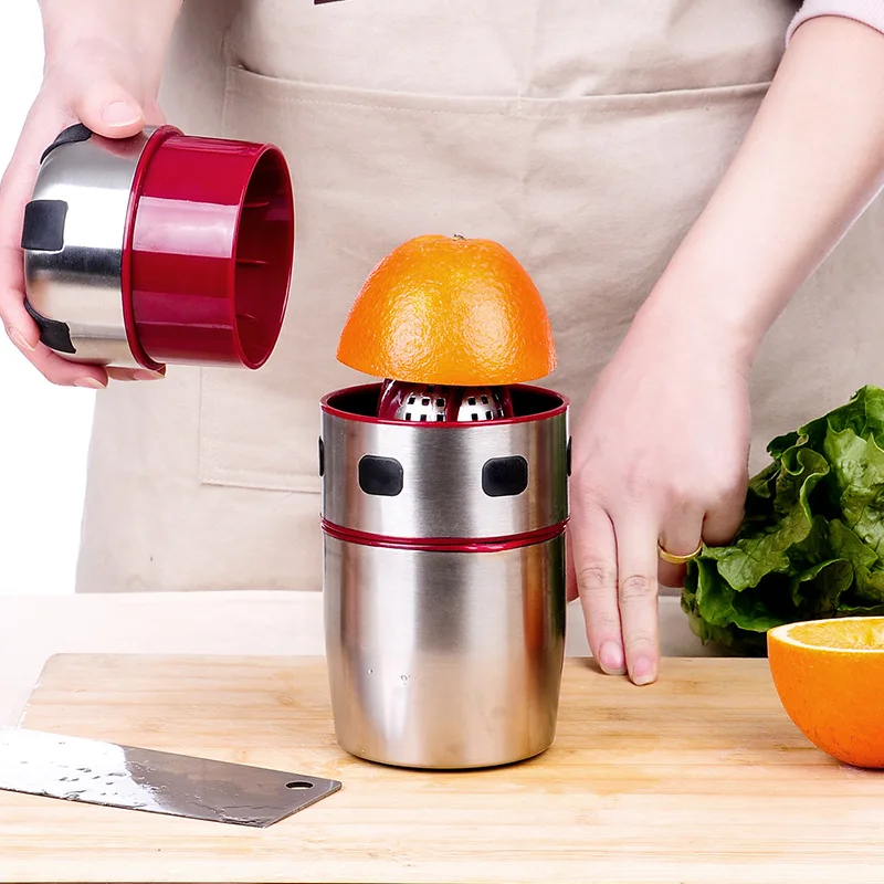 

Stainless Steel Manual Juicers Portable Fruit Extractor Orange Lemon Squeezer Hand Press Slow Juicer Kitchen Juice Maker Tools