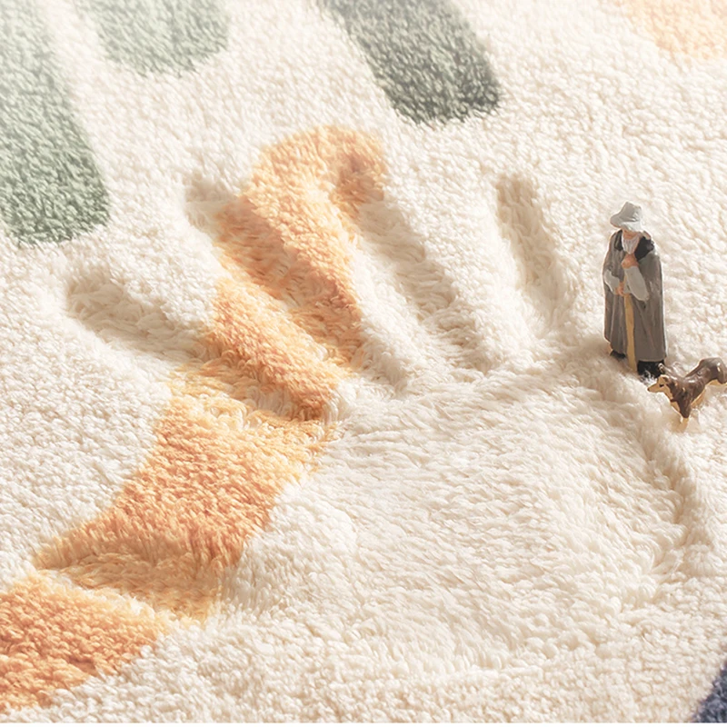 Милый розовый большой ковер для гостиной девочек современный простой креативный