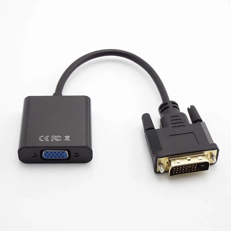 24 + 1 25-контактный на 15-контактный гнездовой HD 1080P DVI-D адаптер DVI в VGA конвертер