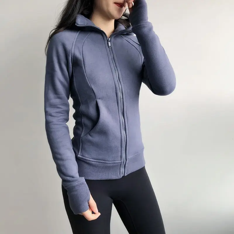 Спортивная толстовка на молнии открытом воздухе женская куртка с капюшоном