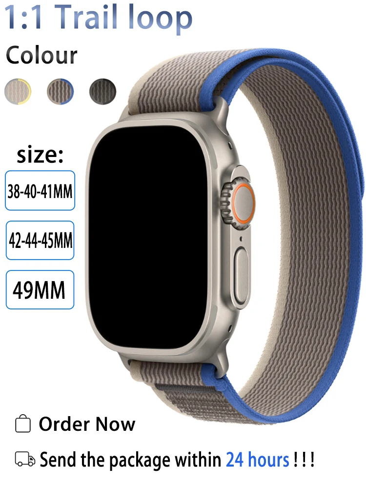 

Ремешок-петля 1:1 для Apple Watch Ultra 8 7 se 6 5 4 3 2 1