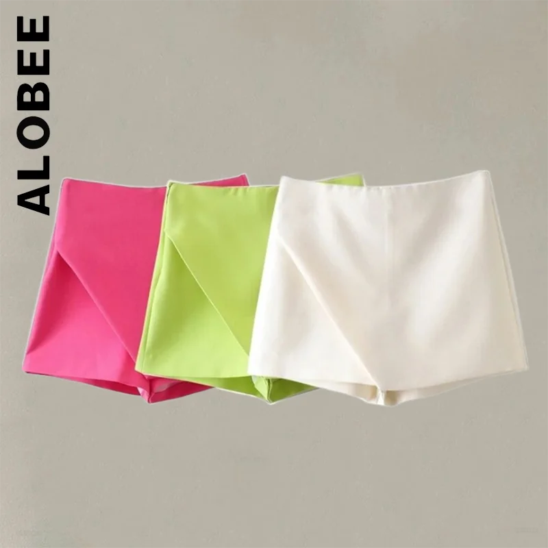 

Шорты женские Асимметричные с завышенной талией, с высокой посадкой