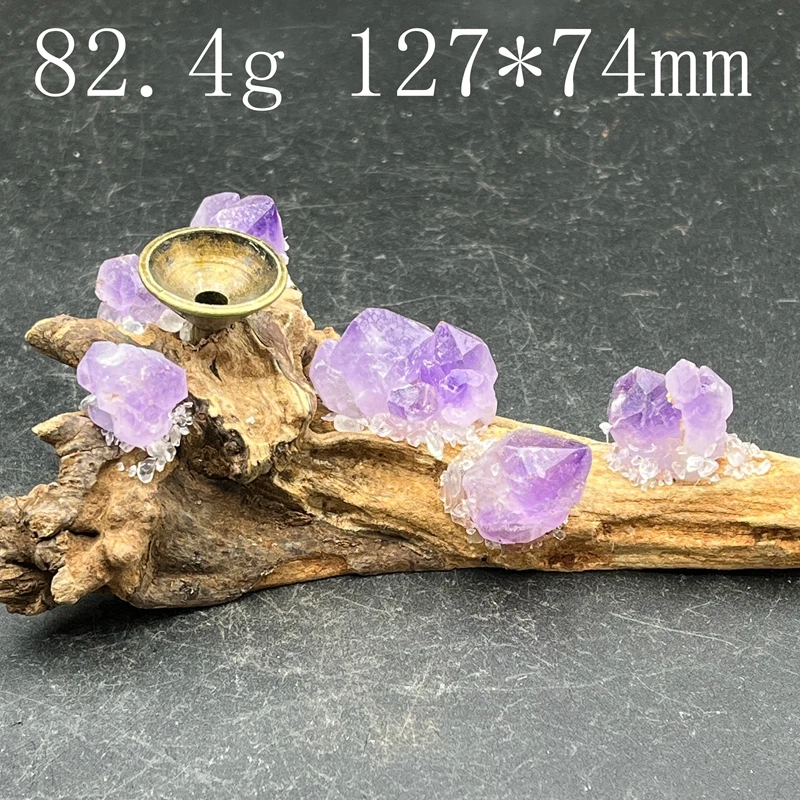 

Аметистовый цветок и основа корня дикого зерностого дерева