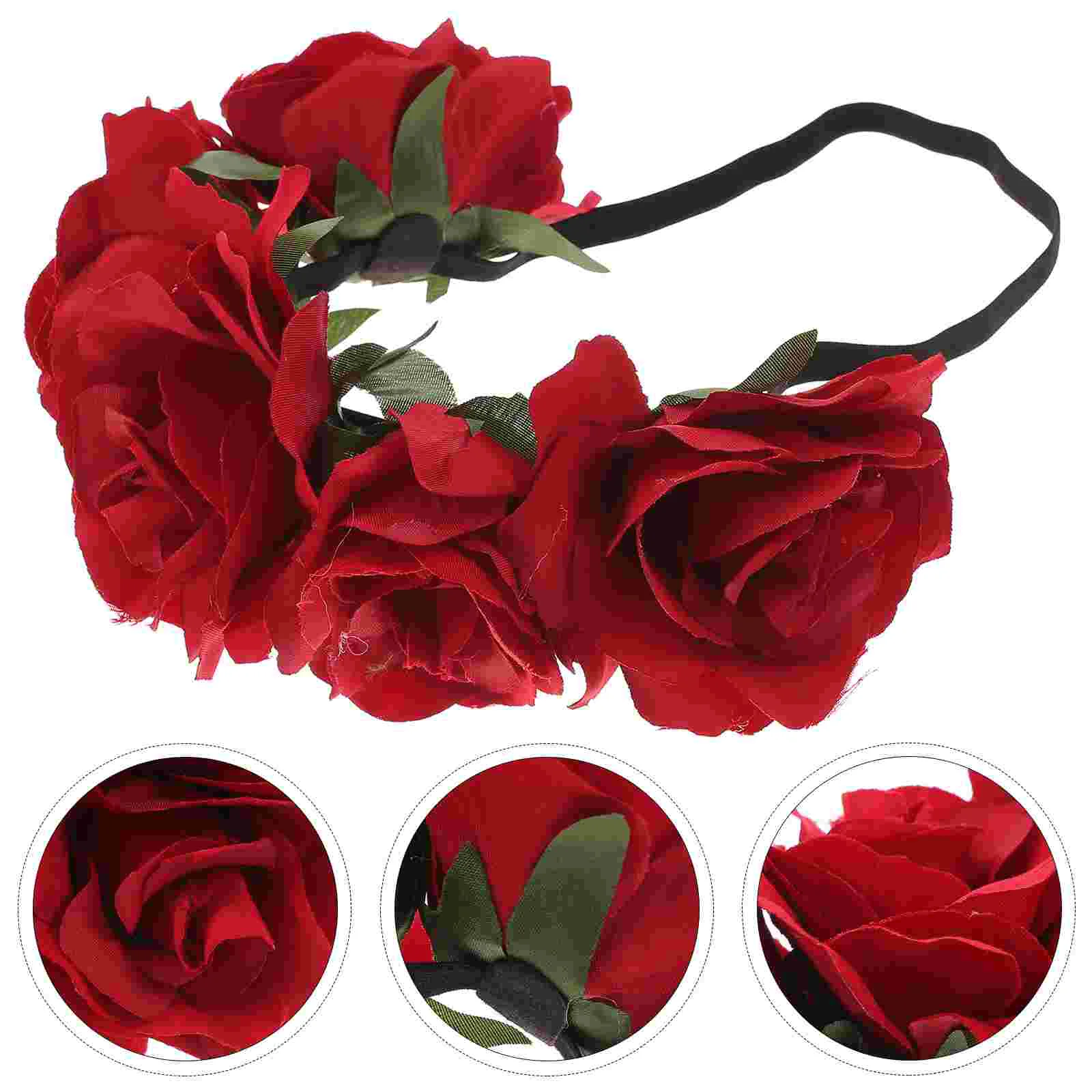 

Floral Headbands Women Pine Cones Bridesmaid Flower Girl Hair Accessories Wedding
