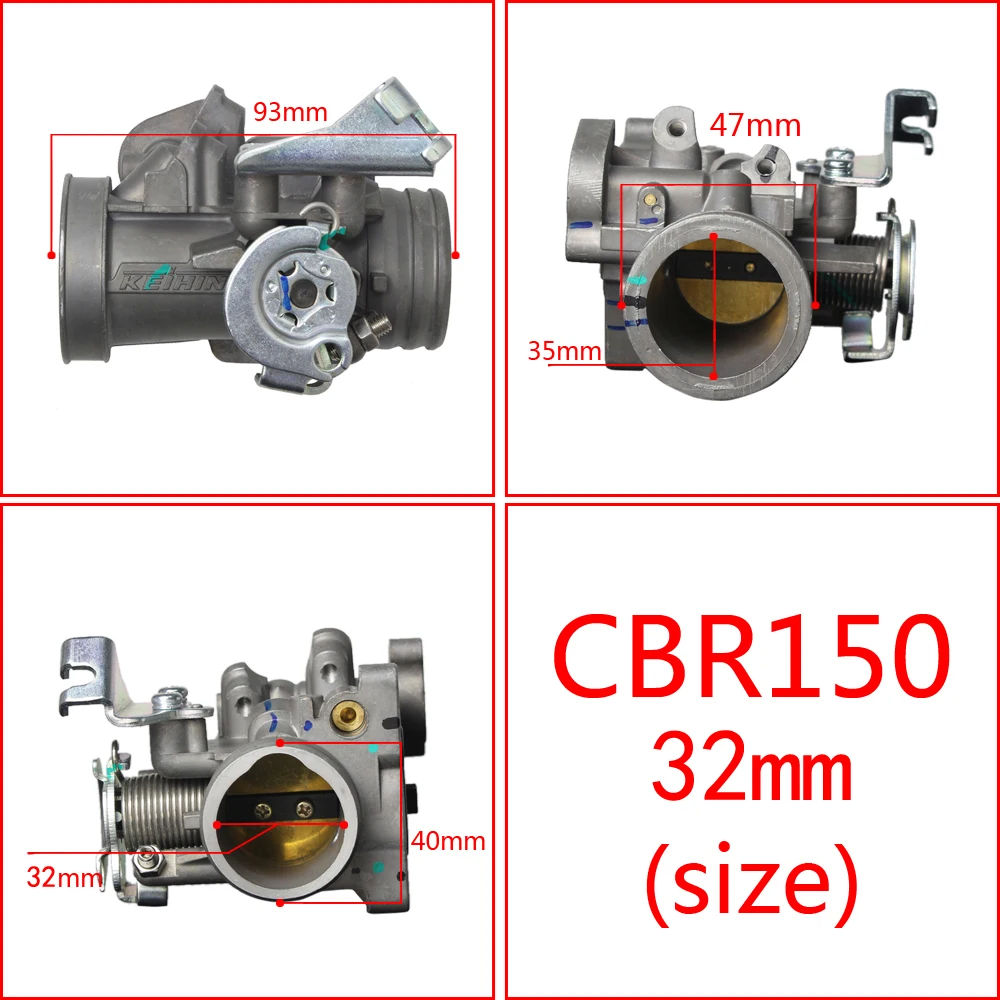 

Корпус дроссельной заслонки 30/32 мм для CBR 150 CBR 150 ATV Dirt Bike 16410-KPP-T03 ATV Dirt Bike Мотоцикл Accesorios