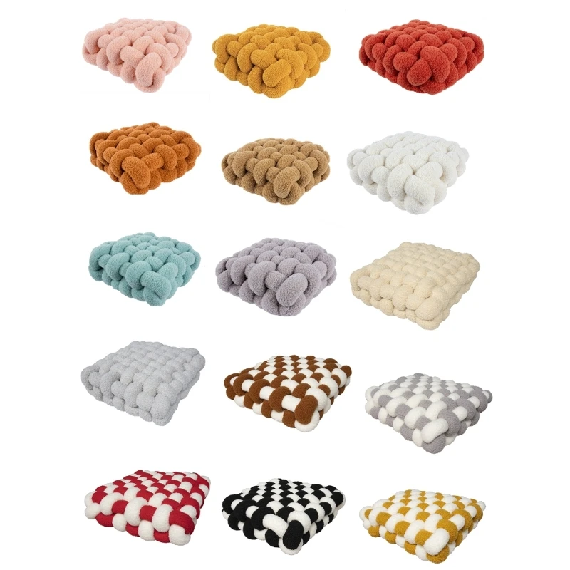 

Плюшевая подушка для сиденья с узлом, подушка для спины, декор для спальни, общежития, стул, украшение