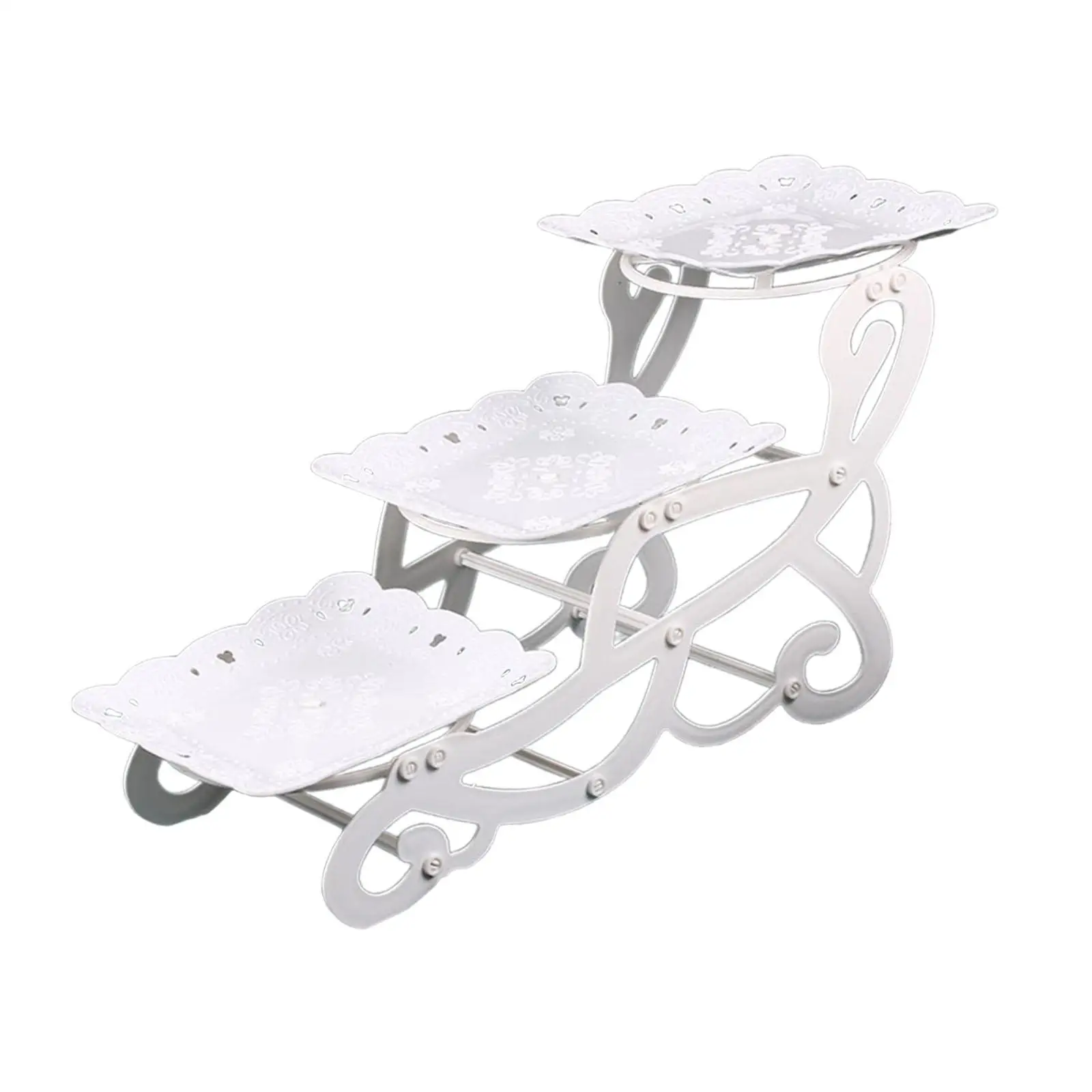 3-уровневая сервировочная подставка Сервировочные блюда элегантная для десертов