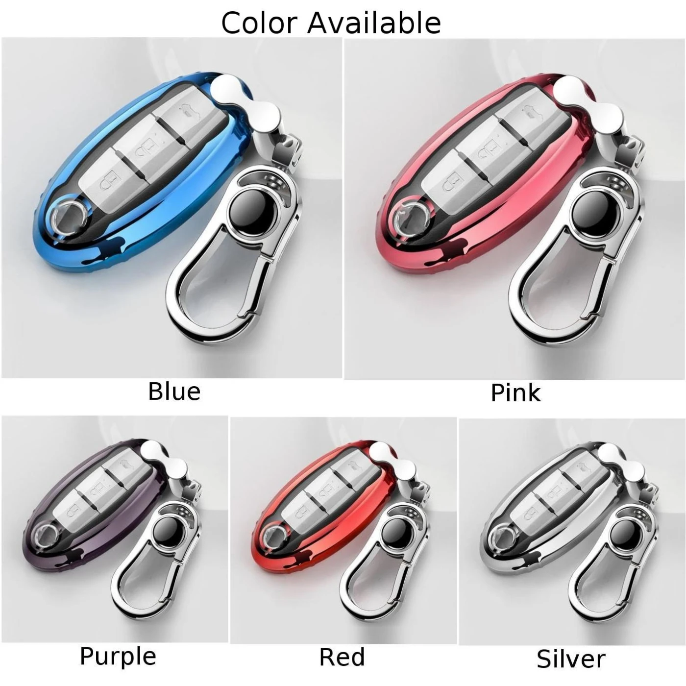 

Full TPU Car Key Case Cover FOB For Nissan Altima Maxima Sentra Teana 2007-2018 Button Remote Key Shell Case