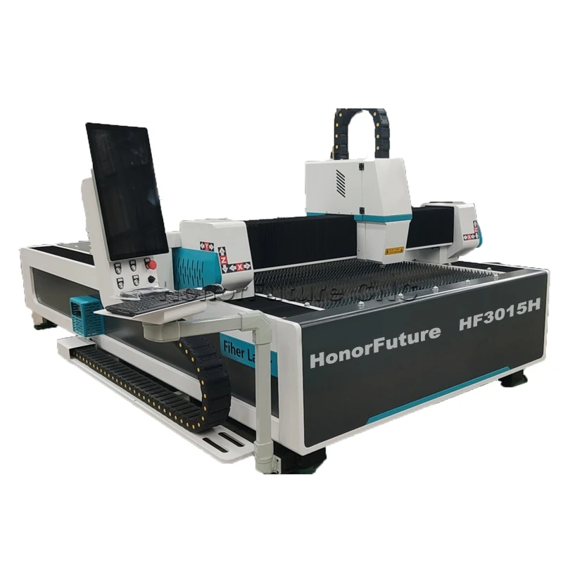 

New Design 1500*3000mm Automatic CNC Stainless Steel Metal Plate Fiber Laser Cutting Machines With Rotary Device