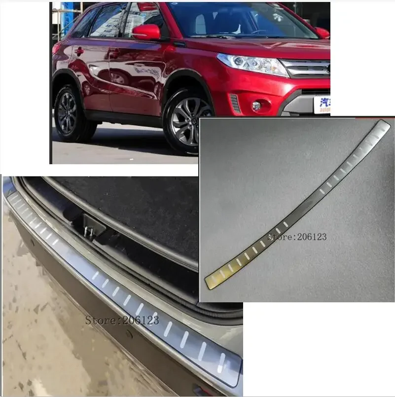 2014-2018 для Suzuki Vitara Накладка на порог Задний бампер протектор багажник отделка
