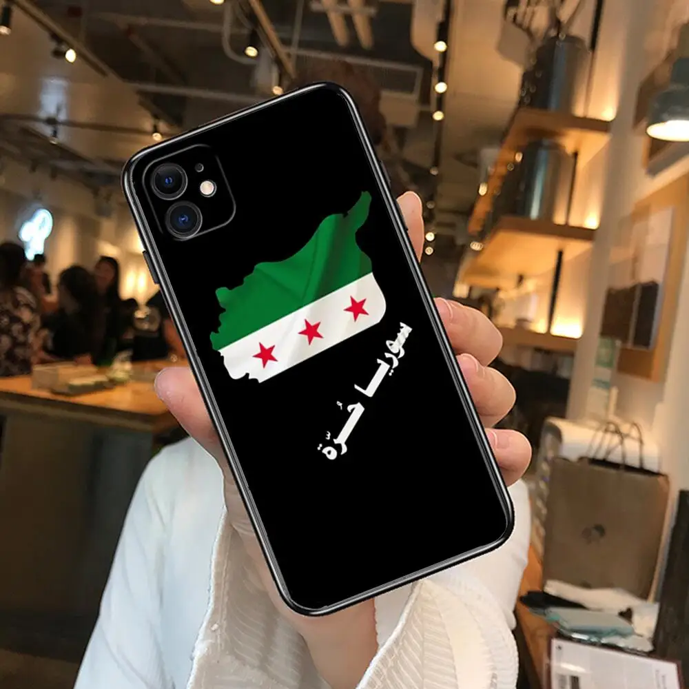 Телефонные чехлы с сирийским флагом для iphone 13 Pro Max Чехол 12 11 8 PLUS 7PLUS 6S XR X XS 6 mini se