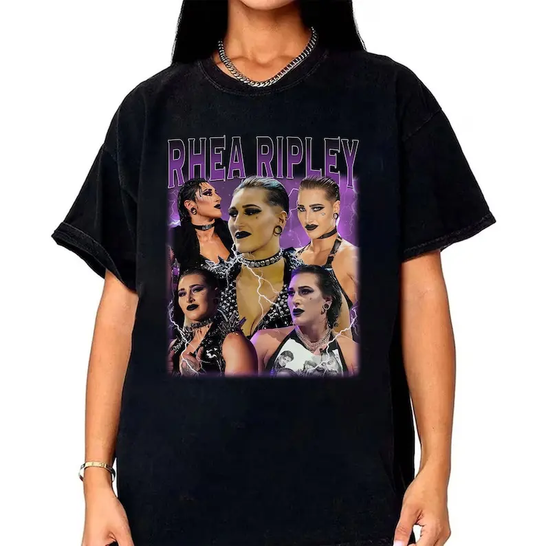 Ограниченная винтажная рубашка Rhea Ripley подарок для женщин и мужчин футболка