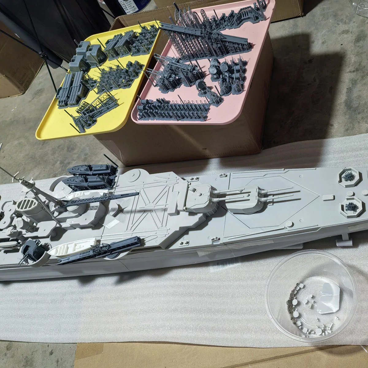 Радиоуправляемый корабль 1100, 200 см, Hagoromo Heavy Cruiser, 3D-печать, высокая детализация, модель корабля на радиоуправлении, игрушка-корабль, модель военного корабля (art.: 3920daca692d6) - 3920daca692d6