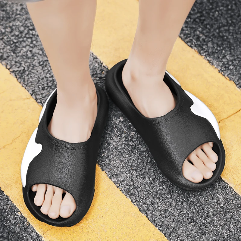 36-47# Hot Sale EVA Unisex Vacation Beach Sandals Travel Leisure Couples Outdoor  Beach Slippers Indoor Home Bathroom Slippers