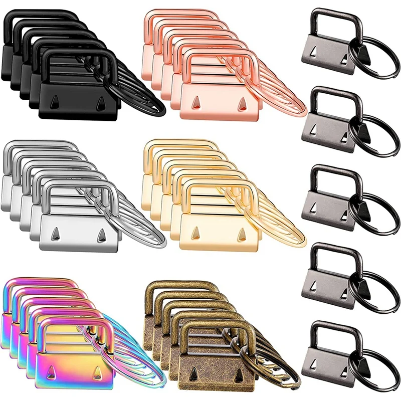 

35 Pieces Of Hardware Keychain Pendant,Used For Wrist Chain Keychain,Key Lanyard And Key Chain Making Hardware Supplies