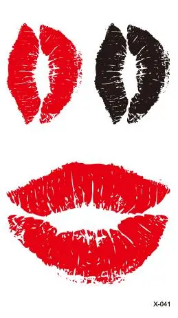 

Waterproof Temporary Tatoo Fake Tattoo Sticker Sexy Lips Kiss Tattoos Stickers Tatouage Hand Foot Tatto Art For Men Women Girl