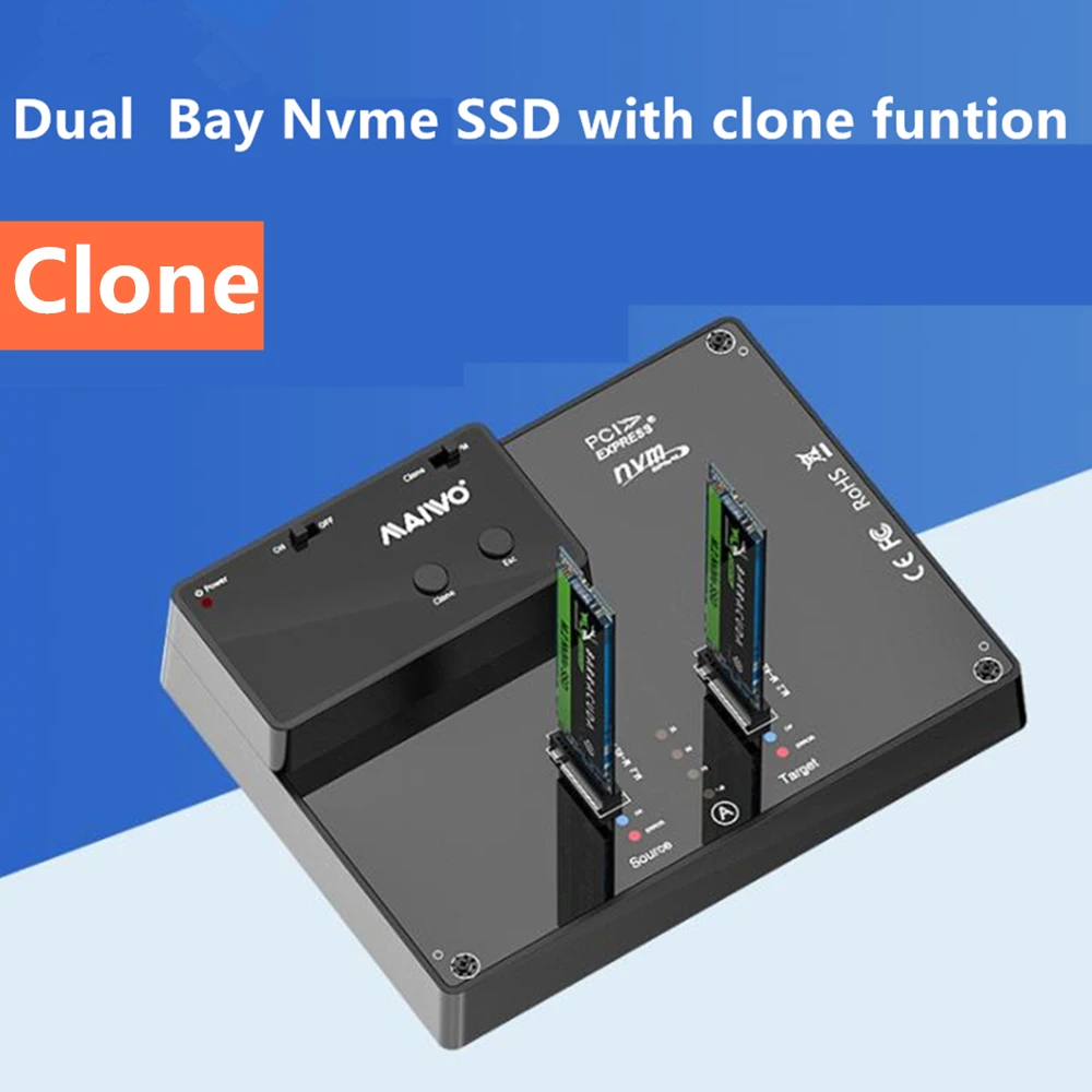 Рисунок 2 - Blueendless Dual bay SSD m.2 чехол usb 3