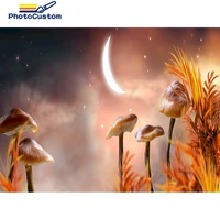 photocustom painting by number moon landscape oil painting drawing on canvas handpainted wall picture for living room handmade g