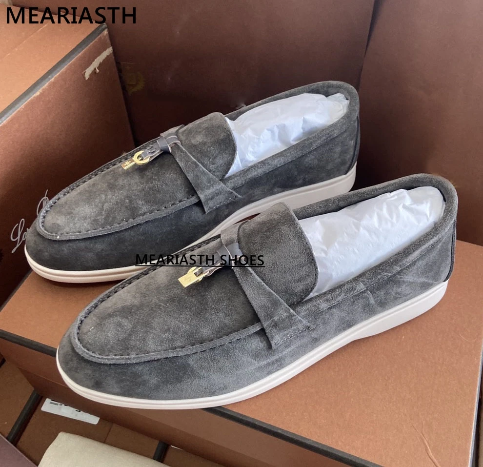 

Лидер продаж, высококачественные лоферы, женская обувь на плоской подошве, замшевая кожаная дизайнерская Роскошная брендовая прогулочная обувь с кисточками для влюбленных, повседневная мужская обувь