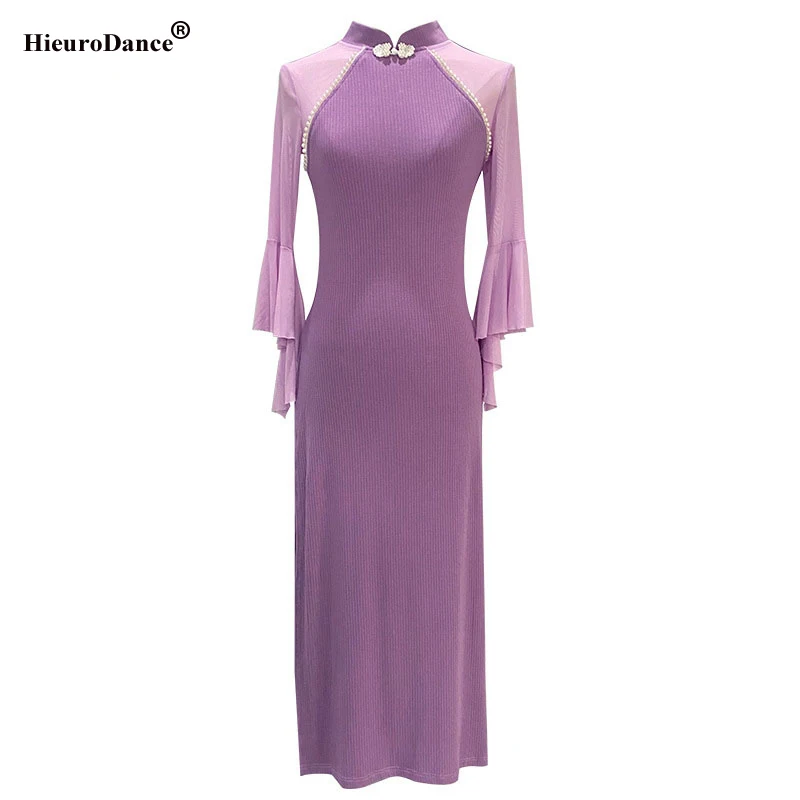 Костюм народного танца приталенный танцевальный современный женский костюм для