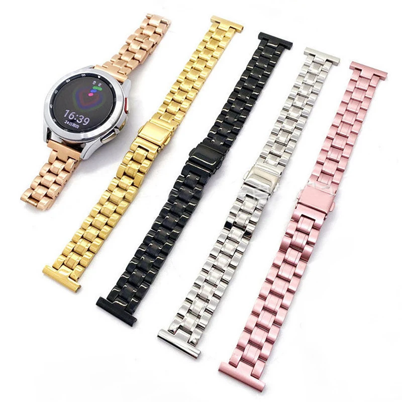 

Ремешок для Samsung Galaxy Watch 4 Classic 44 мм 46 мм, тонкий металлический браслет из нержавеющей стали для Galaxy Watch 4 42 мм 40 мм