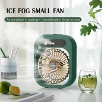mini air cooler 3 speed electric fan usb rechargeable fan portable nano humidifier desktop small air conditioner for home office