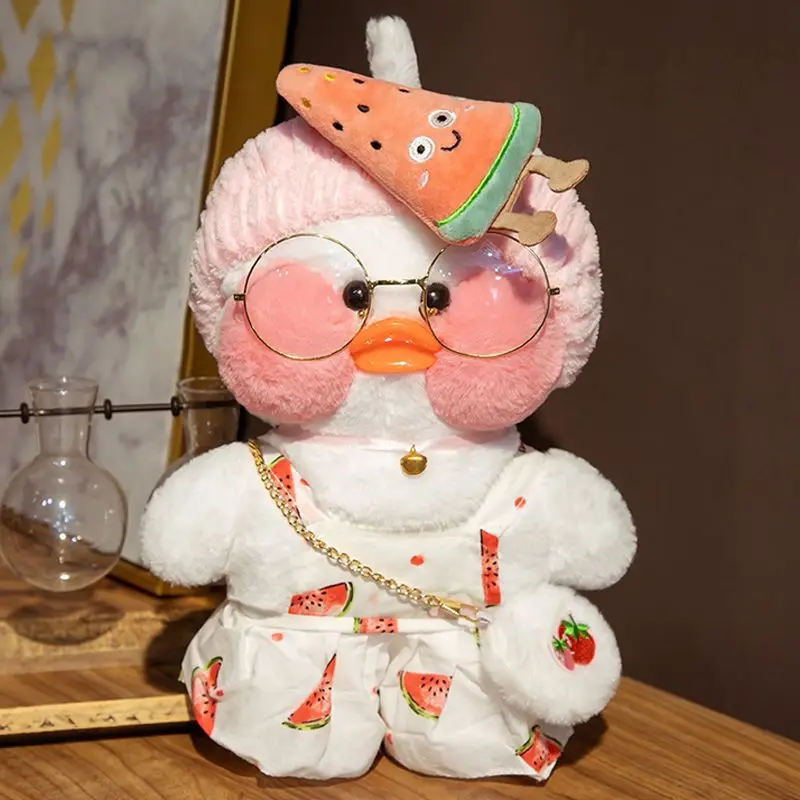 

30cm Lalafanfan Ducks Plush Soft Toys Ducks Doll Plush Toy Korean Netred Wearing Brithday Gift For Kid Yellow Duck Doll Ducks