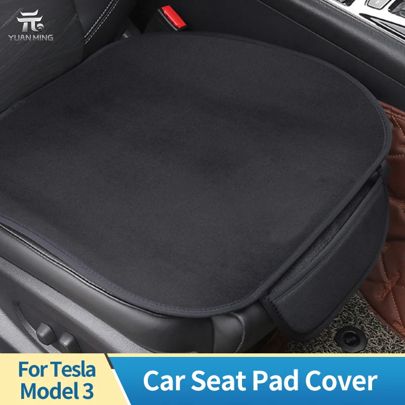 Car Seat Cushion For Tesla Model 3 Y S X Universal Main Driver Co-pilot  Front Rear Seat Cushion Covers Interior Accessories