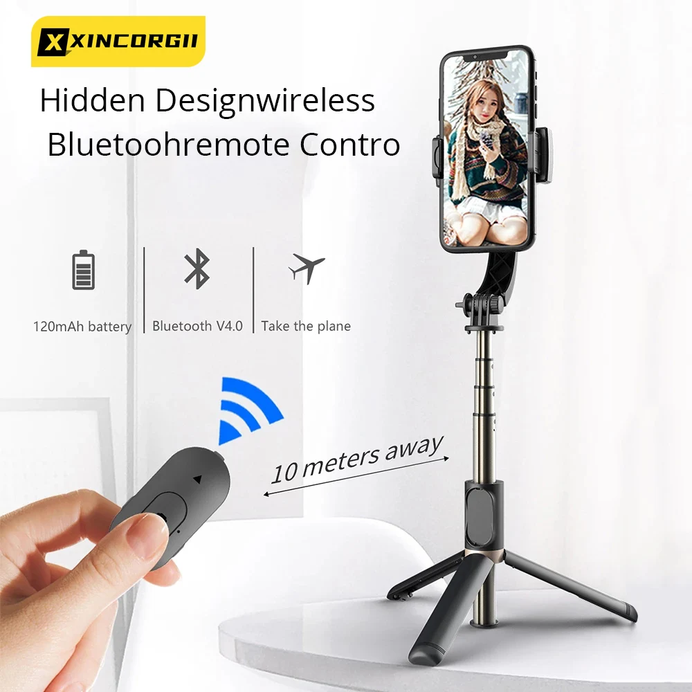 

Bluetooth ручной карданный штатив селфи-палки для iPhone 12 11 Xiaomi Samsung S21 Note 20 селфи палка Телескопический стабилизатор