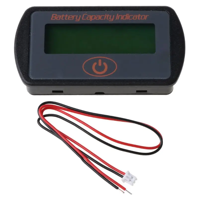 

12V 24V LCD Battery Capacity Voltmeter Tester Indicator Car Lead-acid Lithium