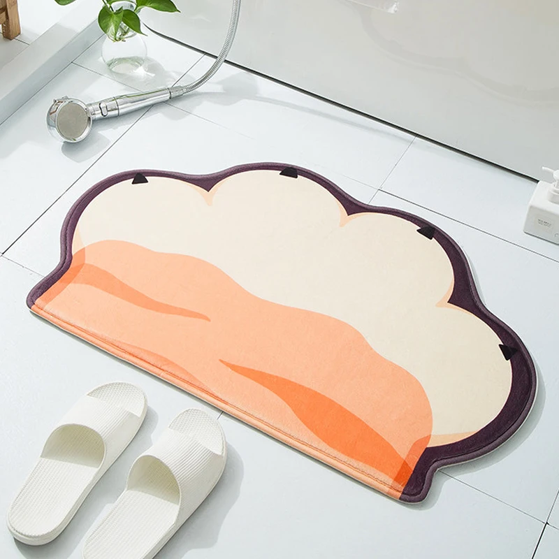 cartoon cats paw bath mat doormat rugs for home bathroom living room entrance door floor stair kitchen bedroom hallway non slip free global shipping