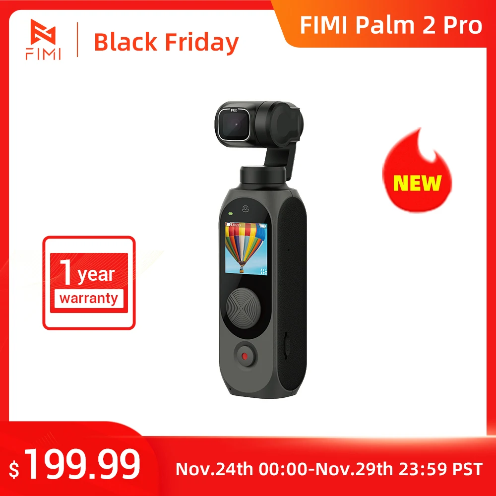 FIMI Palm 2 Pro 3-axis Stabilized Handheld Camera Gimbal Stabilizer estabilizador celular 4K 30fps camera Video Original new