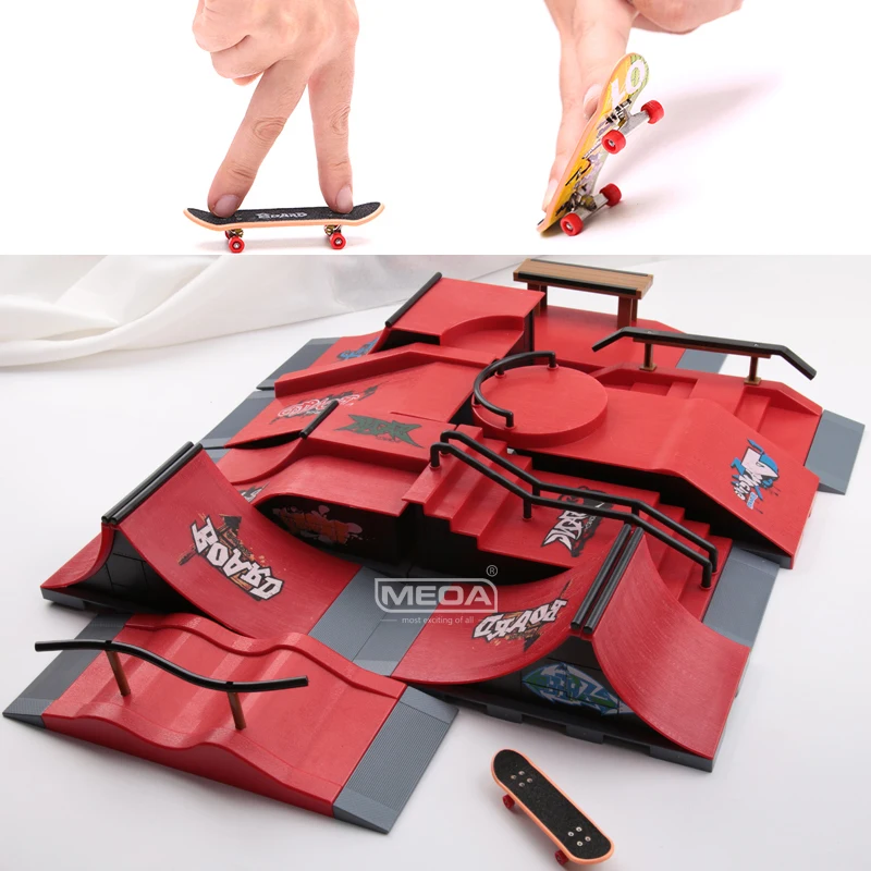 S Diy Skate Park Ramp Parts Tech Deck Scene Venue Combinatio