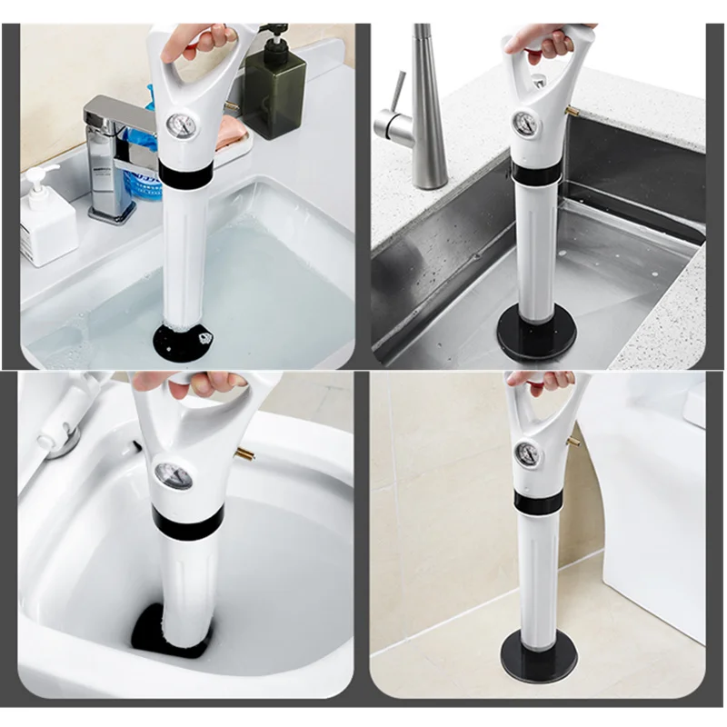 

Toilet Dredge Sewer Household Artifact WC Pipeline Blockage Tool Suction High Pressure Pneumatic Pipe Dredger Sewer Unblocker