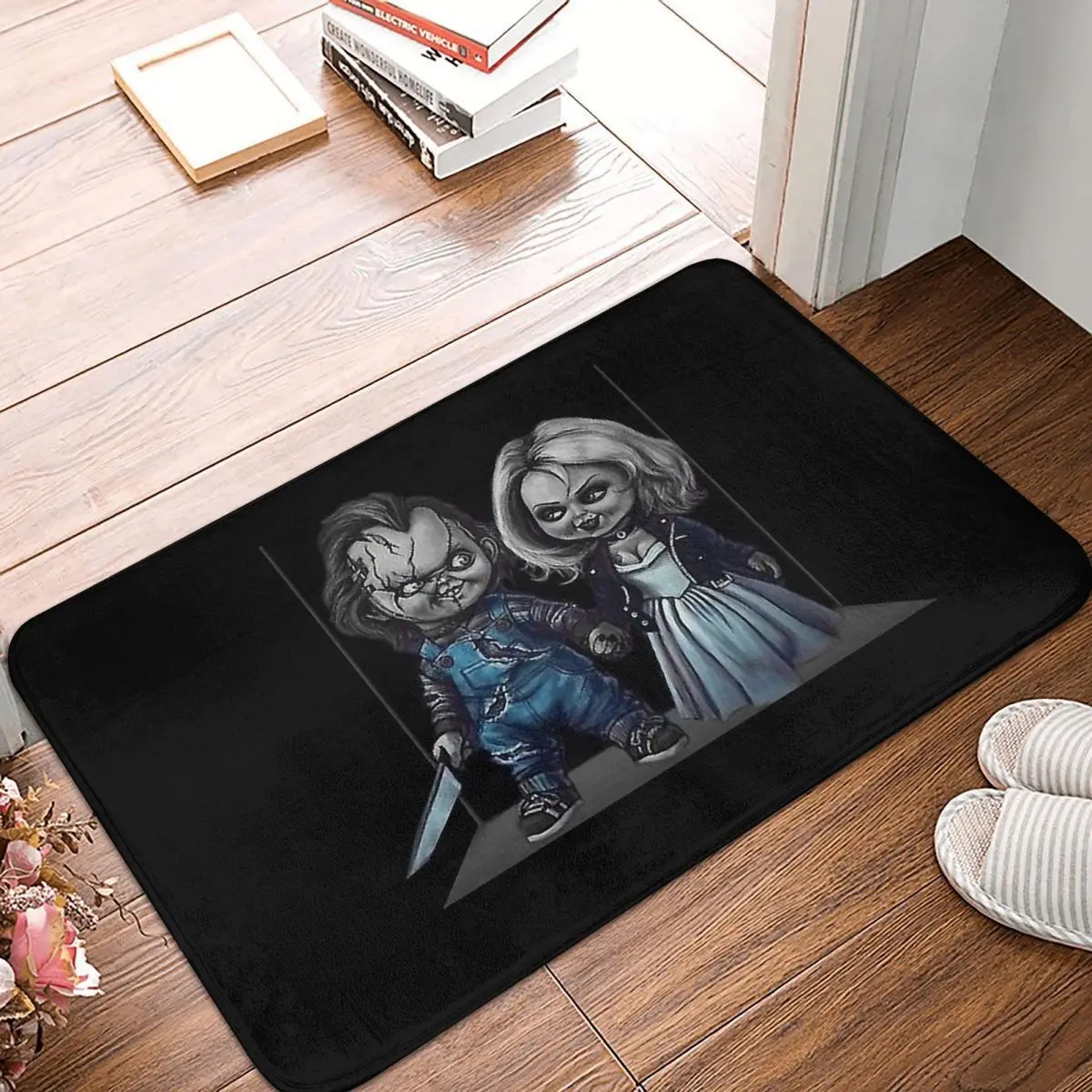 

Chucky Cute And Funny TV Drama Anti-Slip Doormat Living Room Mat Cap Balcony Carpet Entrance Door Rug Indoor Decor