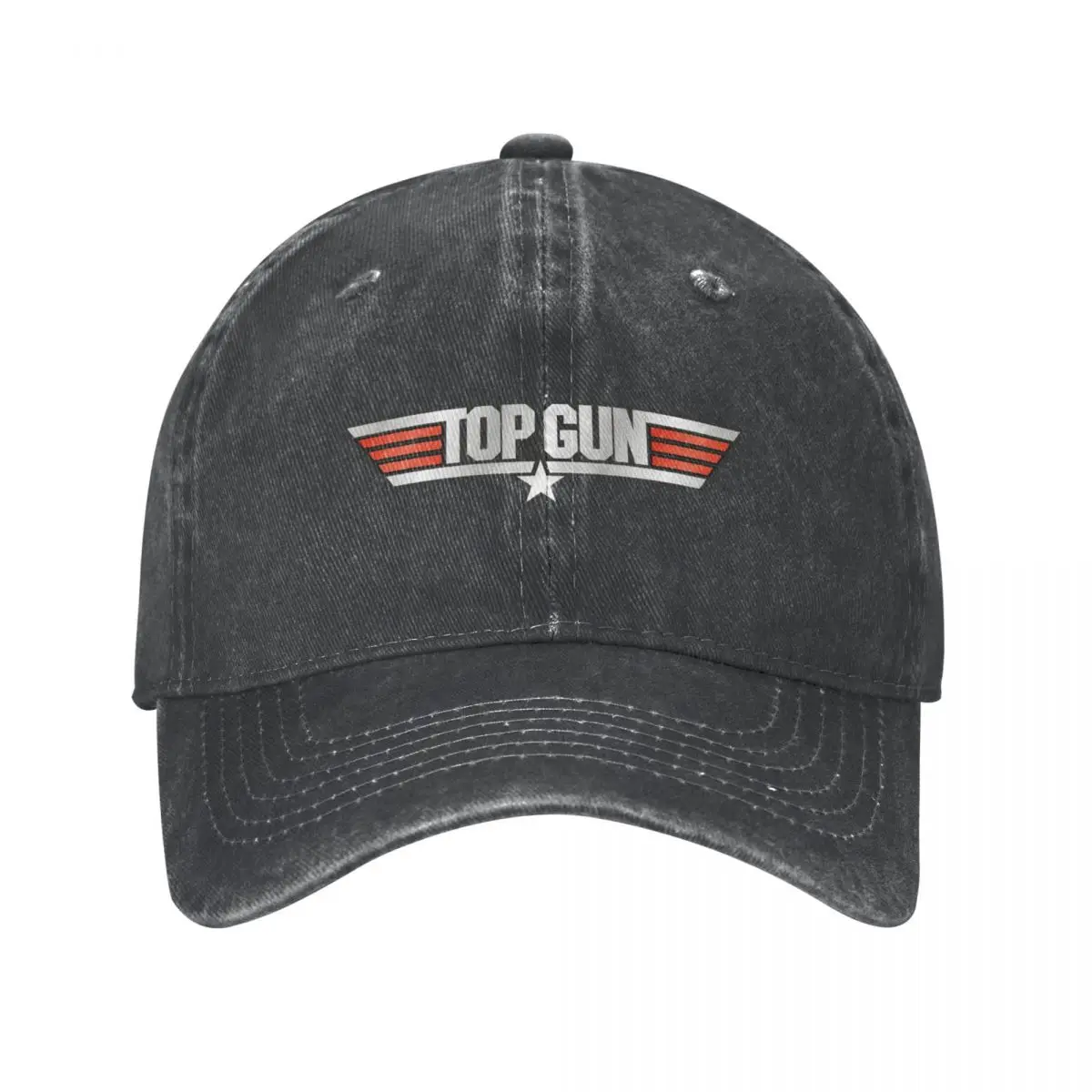 

Top Gun Men Women Baseball Cap 80s Movies Distressed Denim Caps Hat Outdoor All Seasons Travel Unstructured Soft Snapback Cap